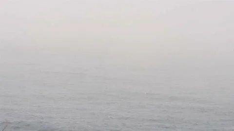 Snowfall Over Ocean Stock Footage 953861