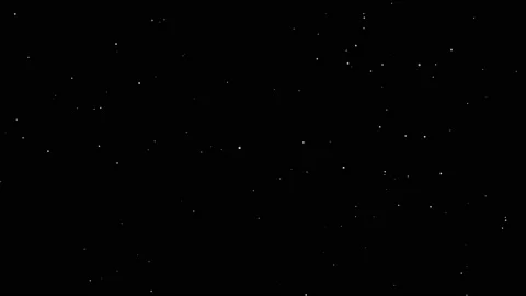 Snowfall overlay on black background. Winter slowly falling snow effect. Stock Footage 205367654