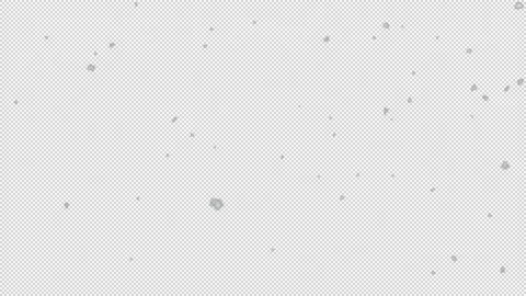 Snowfall overlay, black background - winter, slowly falling snow effect Stock Footage 232939997