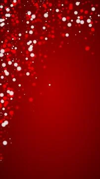 Snowfall overlay christmas background. Subtle flying snow flakes and stars on Stock Illustration