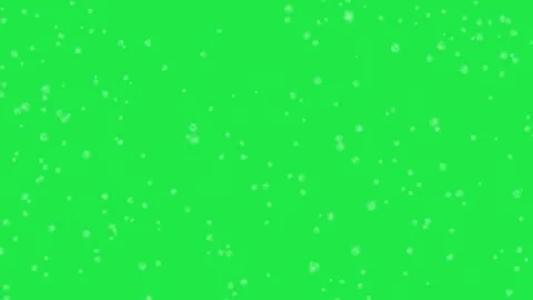Snowfall Overlay Effect Animation Green Screen Video stock 303111718