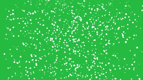 Snowfall overlay on green background Stock Footage 254698201