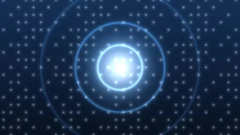 Snowfall with Radial Winter Glow Background Stock Footage 341633870
