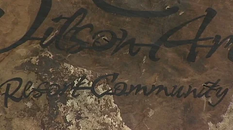 Snowfall on Residential Development in Utah Stock Footage 104970807