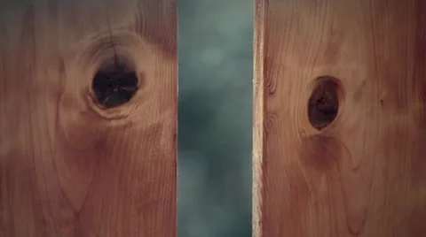 Snowfall showing between planks Видео 23724847