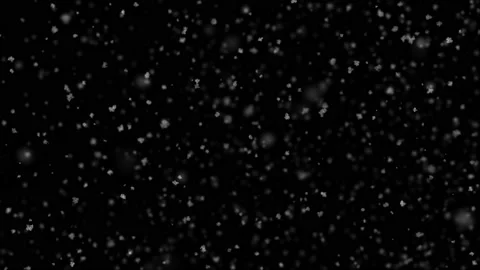 Snowfall Side Wind Blowing Seamless on Black Background. Slow Motion Looped 3d Stock-Footage 95720510