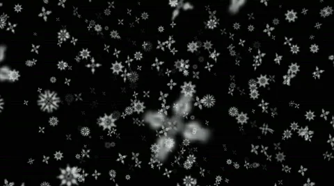 Snowfall, Snow Falling Toward Camera Animation Stock Footage 289899