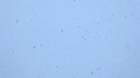 Snowfall. Snow flakes falling down in winter day Stock Footage 61932693