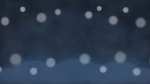 Snowfall, snow, loop, animation, winter, cold, weather, blue, background, Vidéo 346740623