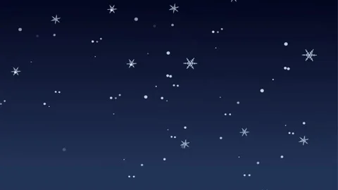 Snowfall, snowflakes background and 2d a... | Stock Video | Pond5