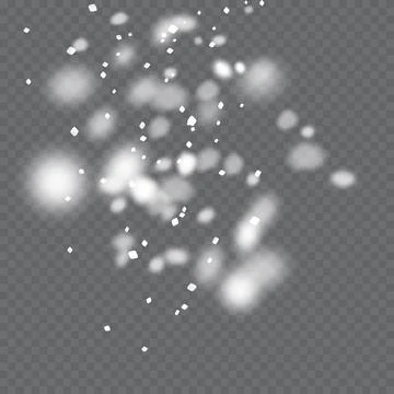 Snowfall, snowflakes in different shapes and forms. Snowflakes Stock Illustration