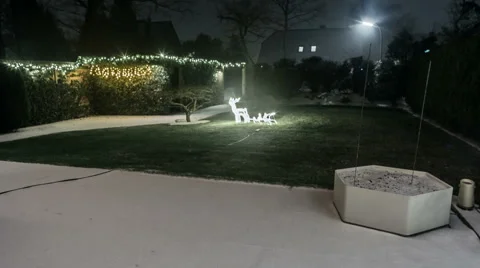 Snowfall Time Lapse Stock Footage 58881765