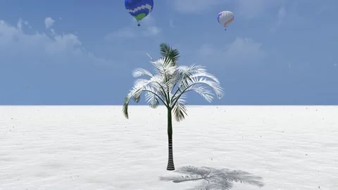 Snowfall on Tree Animation vidio 스톡 동영상 329046880