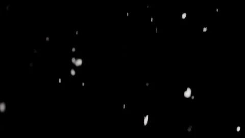 Snowfall Under The Dark Night Sky Stock Footage 263728510