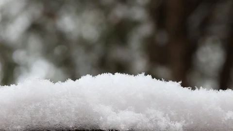 Snowfall in window Stock Footage 122903110