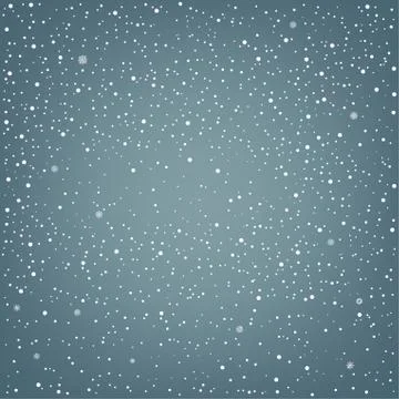 Snowfalls winter background Stock Illustration