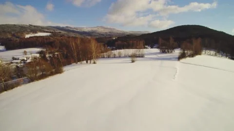 The snowfield stretches Stock Footage 223522852