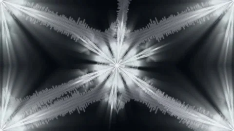 Snowflake 1 Audio Waveform Tile Loop Stock Footage 80005246
