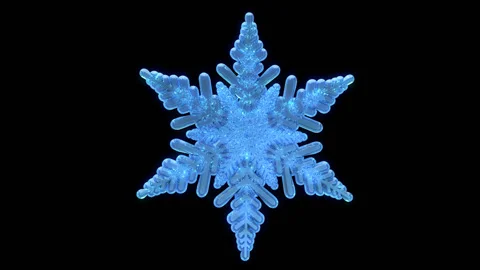 SNOWFLAKE 1 Stock Footage 96388338