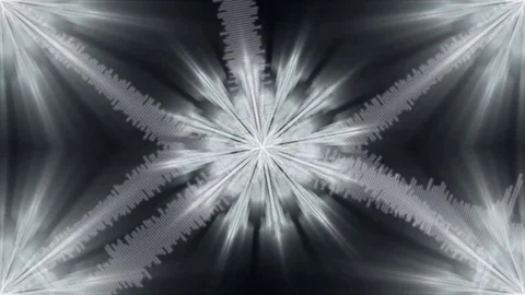 Snowflake 2 Audio Waveform Tile Loop Stock Footage 80006236