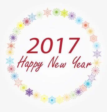 Snowflake 2017  Stock Illustration