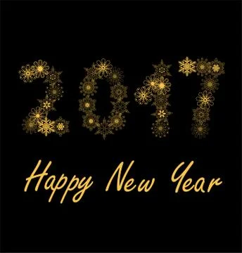 Snowflake 2017  Stock Illustration