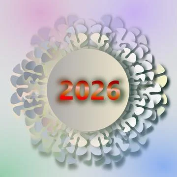 Snowflake 2026 Stock Illustration