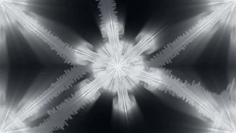 Snowflake 3 Audio Waveform 30 BPM Tile Loop Stock Footage 80006750