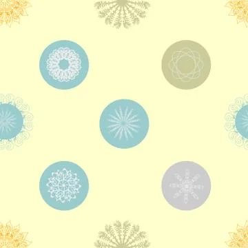 Snowflake abstract pattern Illustrazione stock