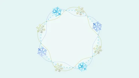 Snowflake animation for title background 動画素材 309309080