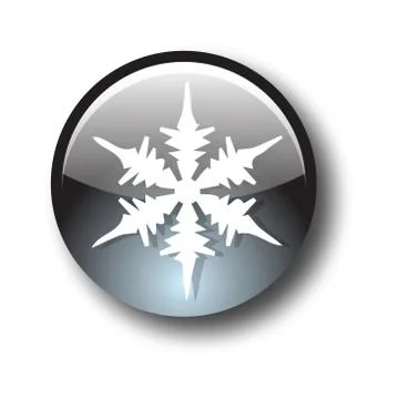 Snowflake artistic sign icon Stock Illustration