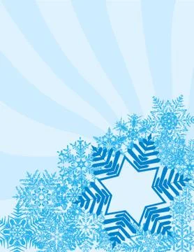 Snowflake background 스톡 일러스트