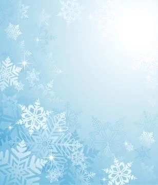 Snowflake Background Stock Illustration