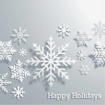 Snowflake Background Illustrazione stock