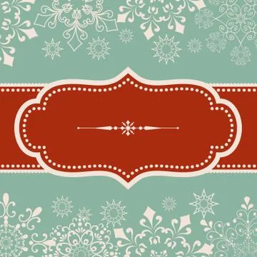 Snowflake Background Stock Illustration