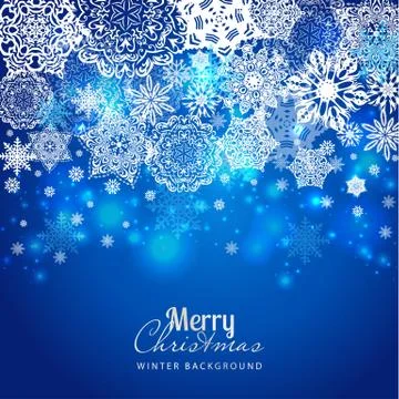 Snowflake background Stock Illustration
