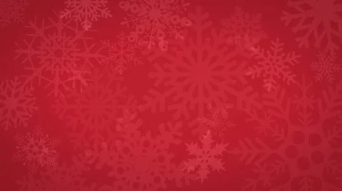 Snowflake Background - Red - HD 4K+ Stock Footage 44188883
