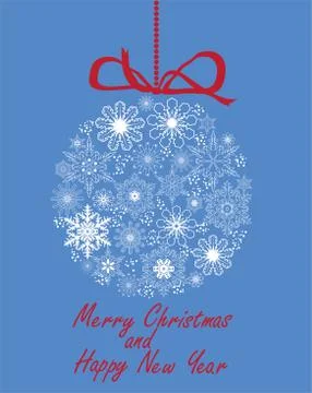 Snowflake Ball Stock Illustration