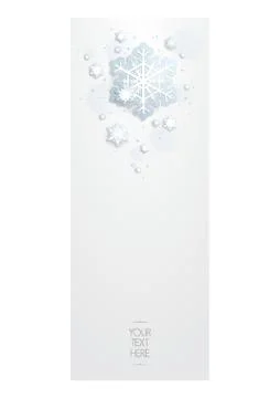 Snowflake Banner Stock Illustration