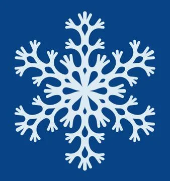 Snowflake on a blue background Stock Illustration