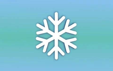 Snowflake on blue background Stock Illustration