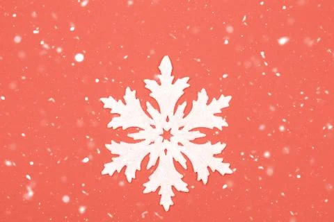 Snowflake on blue background Stock Photos
