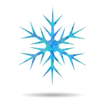 Snowflake blue Stock Illustration