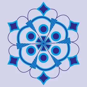 Snowflake blue Stock Illustration