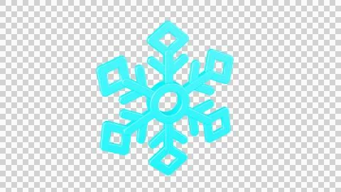 Snowflake that is blue on isolated background Stock Illustration