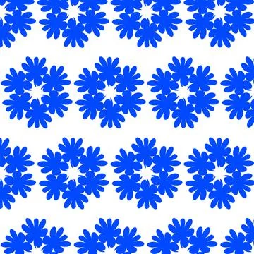 Snowflake. Blue pattern Stock Illustration