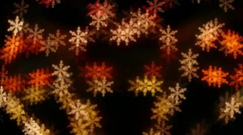 Snowflake Bokeh 1 Video stock 12096197