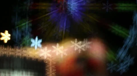 Snowflake Bokeh 2 Video stock 12105795