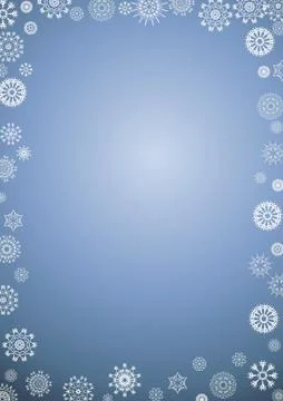 Snowflake Border Stock Illustration