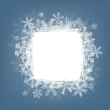 Snowflake card Stock Illustration